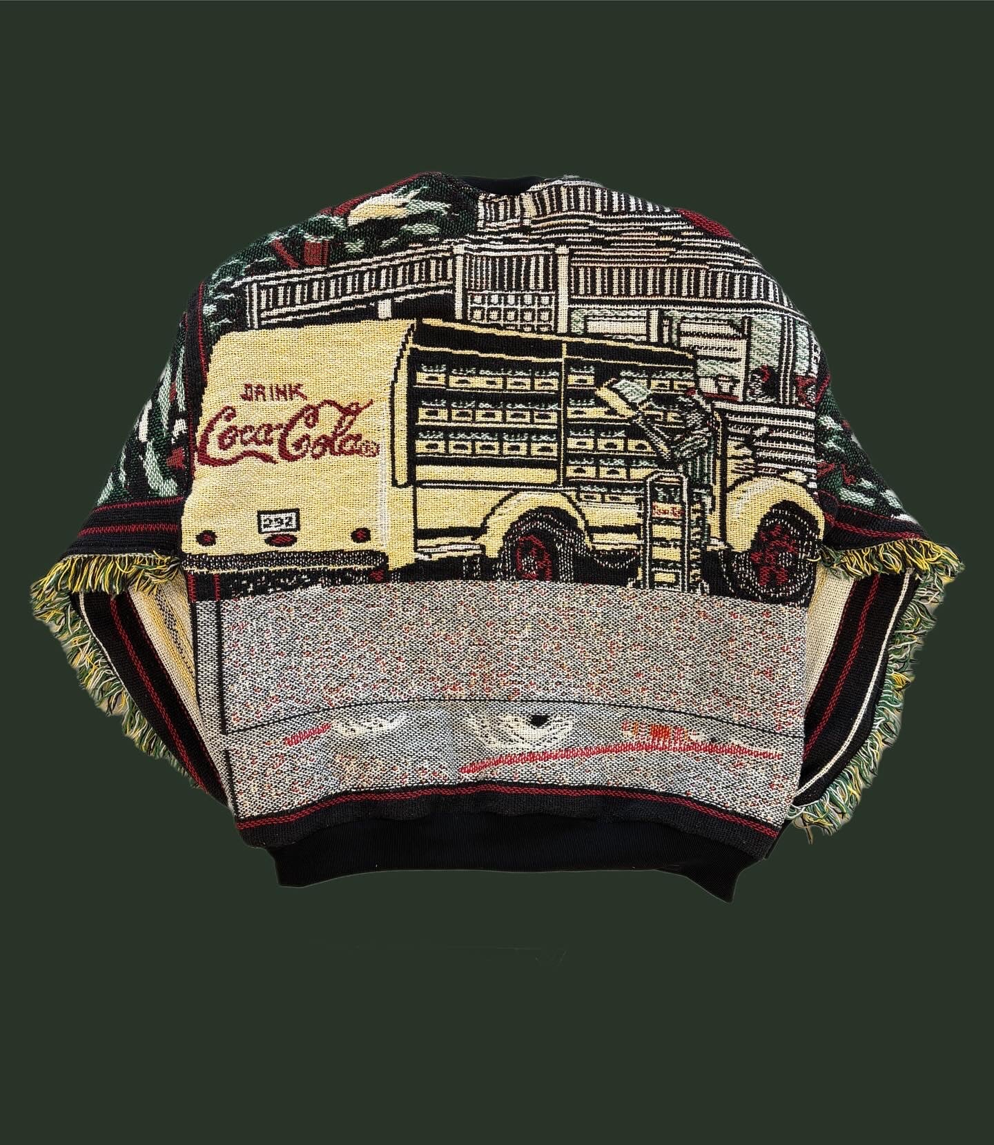 Coca-Cola Diner Tapestry Sweatshirt SIZE L