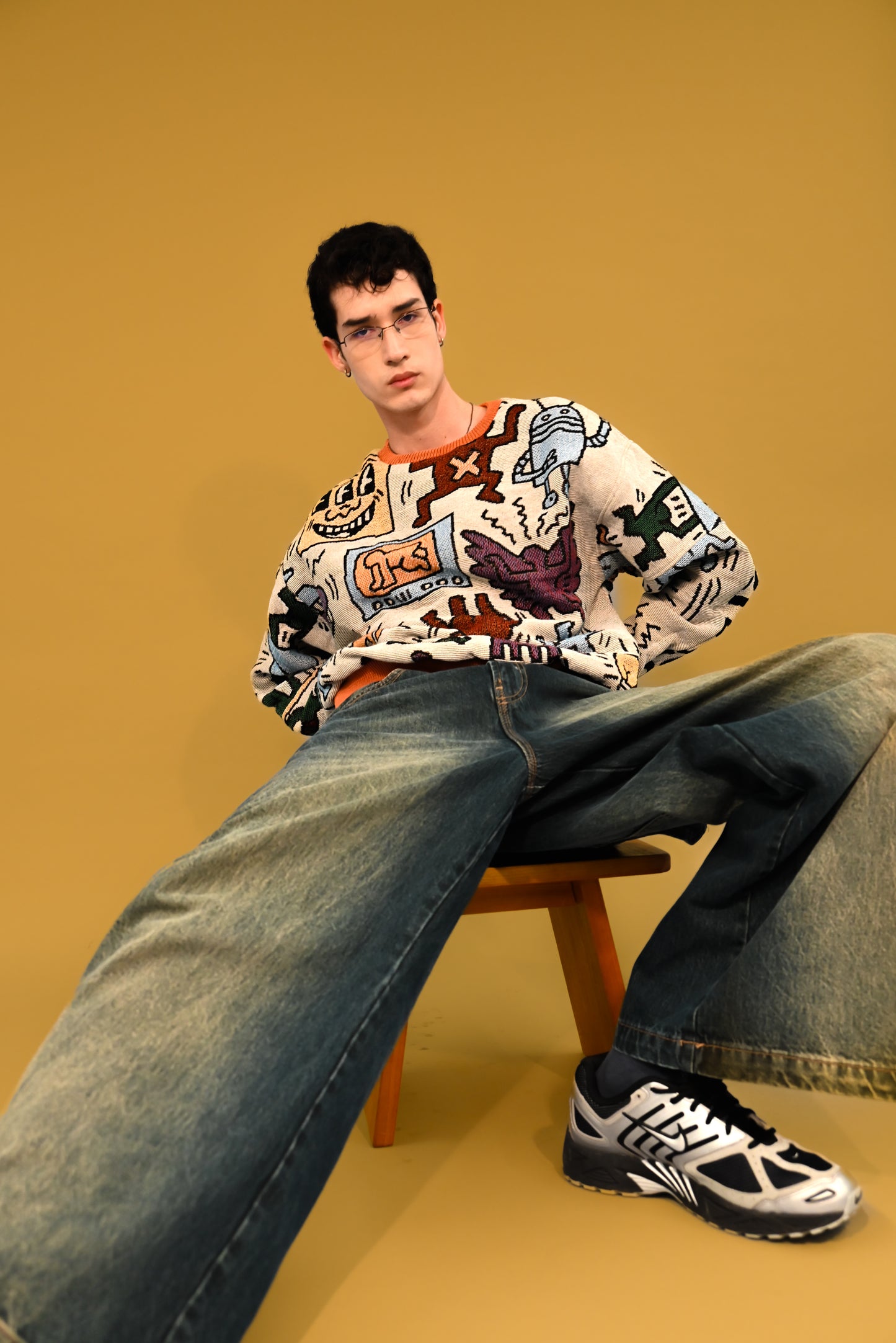 Keith Haring Tapestry Sweatshirt SIZE M