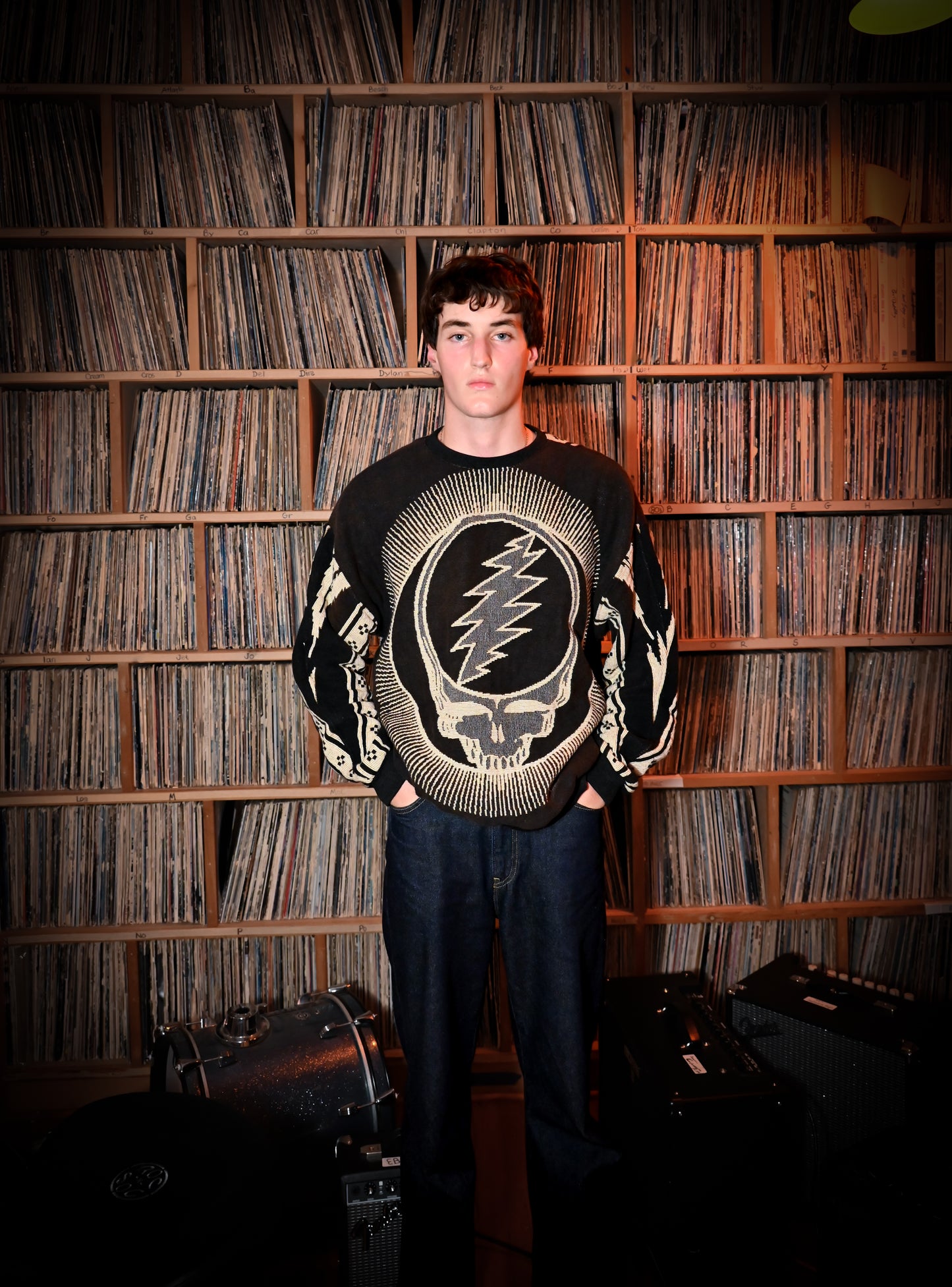 Steal Your Face Tapestry Sweatshirt SIZE L