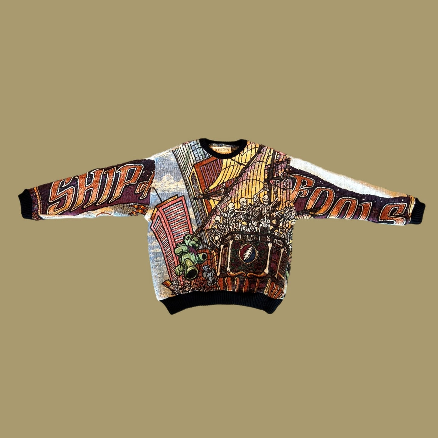 Ship of Fools Tapestry Sweatshirt SIZE M