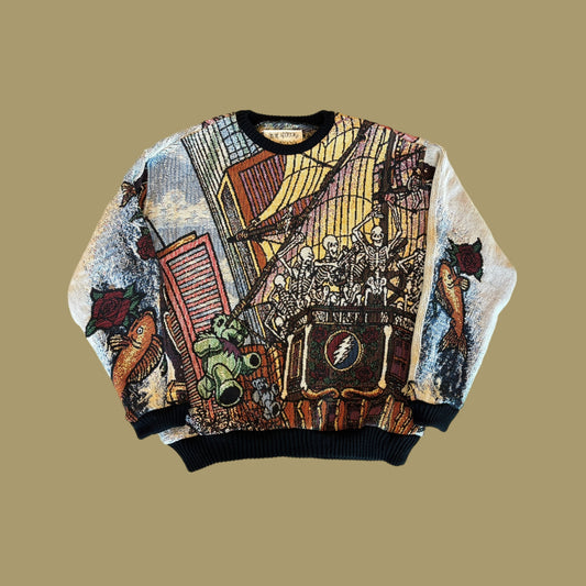 Ship of Fools Tapestry Sweatshirt SIZE M
