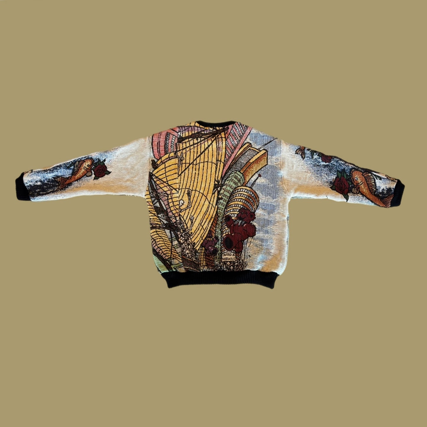 Ship of Fools Tapestry Sweatshirt SIZE M