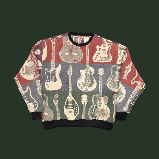 Guitar Tapestry Sweatshirt SIZE M