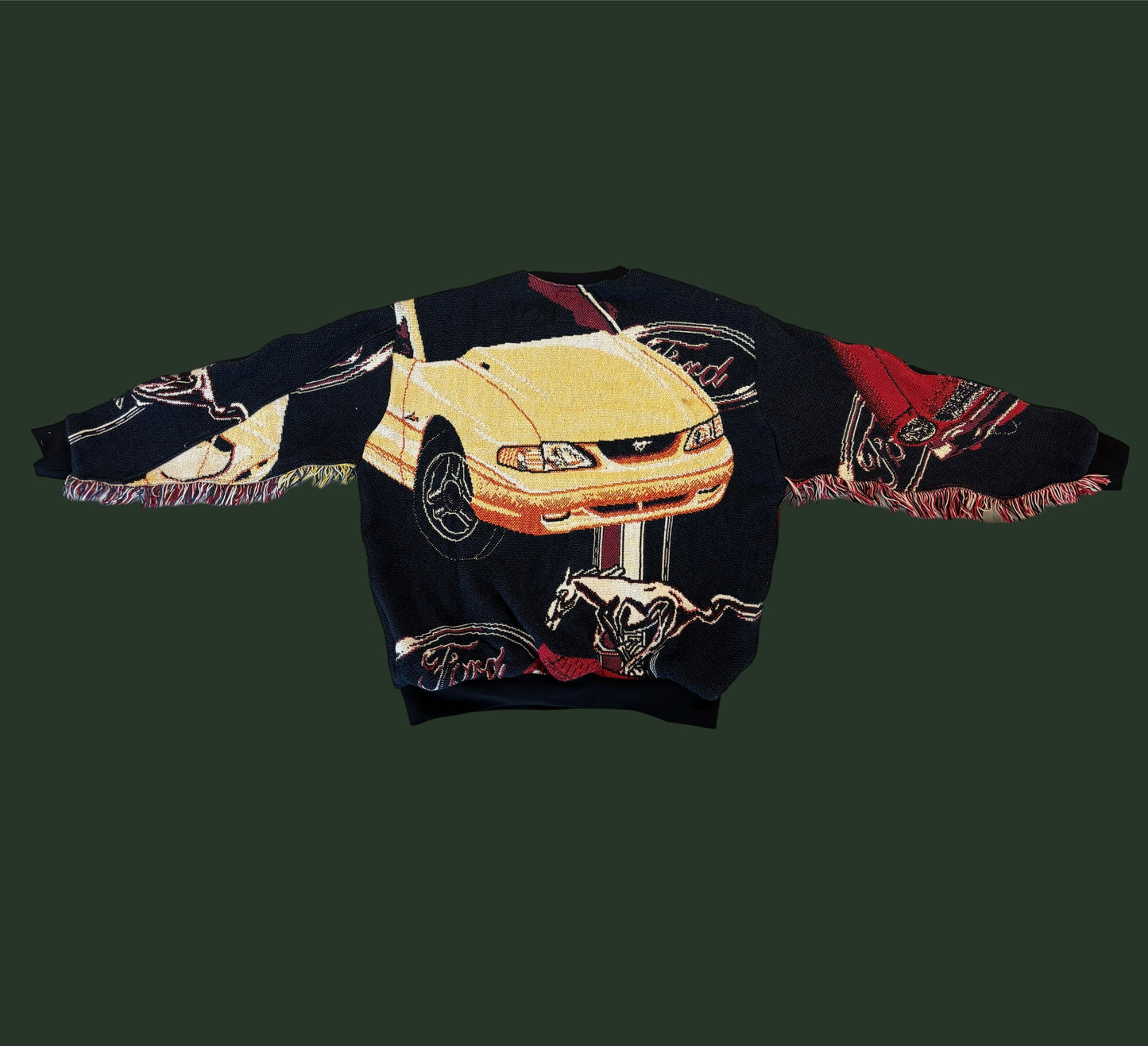 Mustang Tapestry Sweatshirt SIZE L