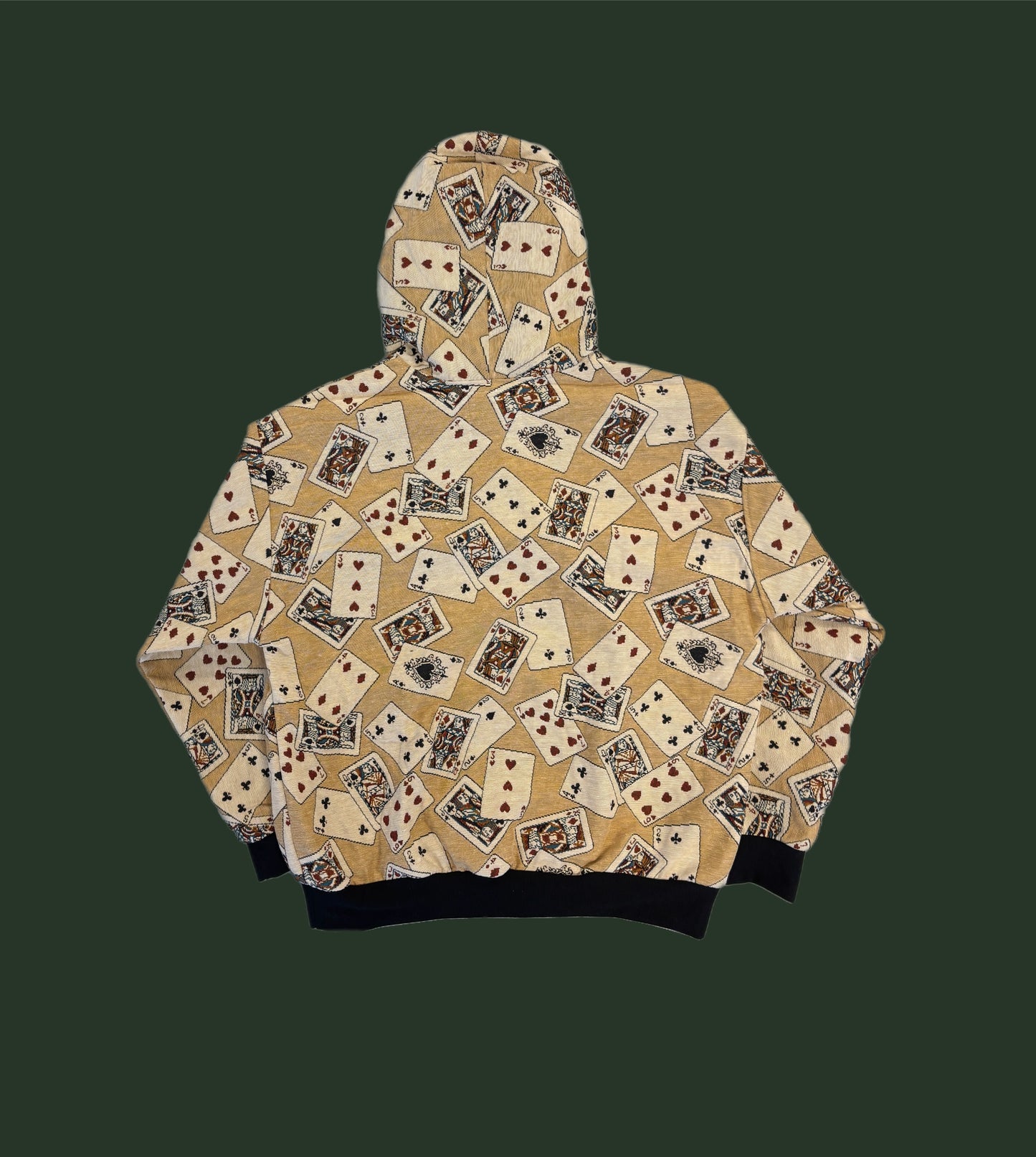 Playing Card Tapestry Hoodie SIZE M