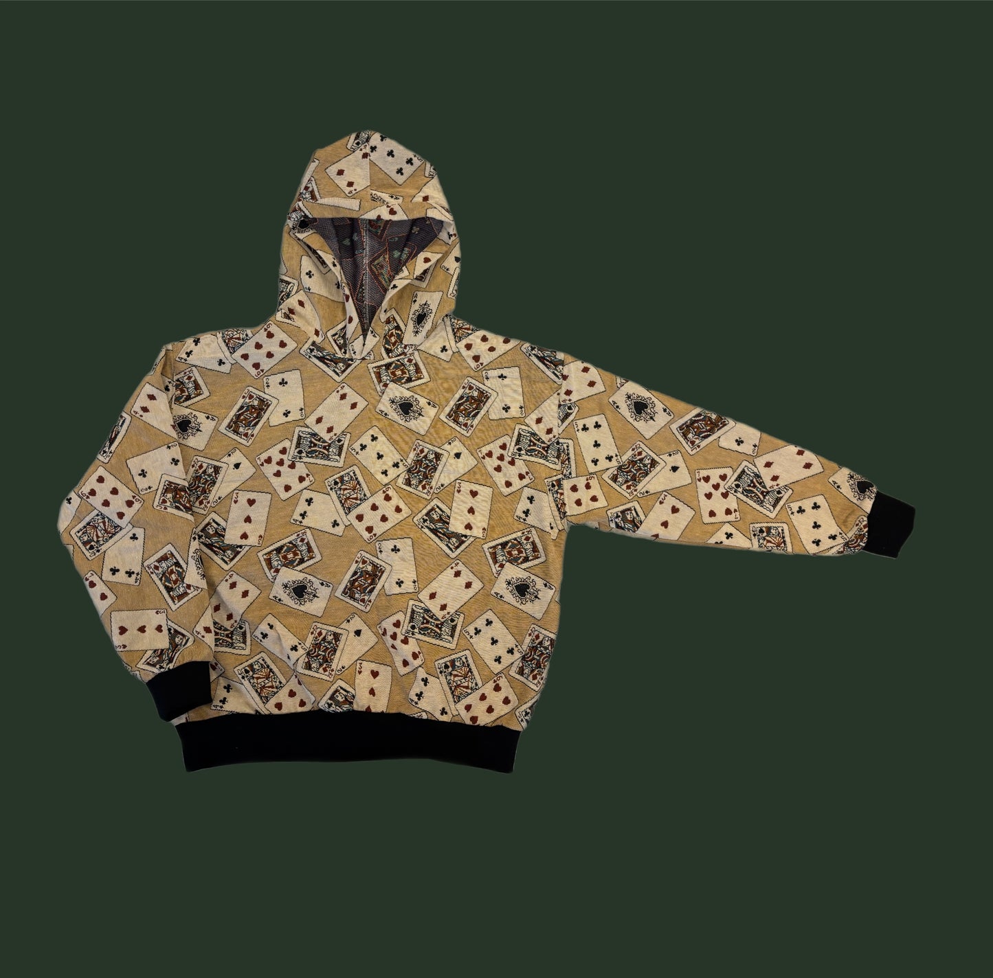 Playing Card Tapestry Hoodie SIZE M