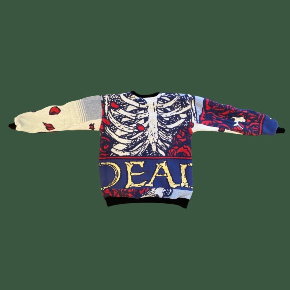 Skull Grateful Dead Tapestry Sweatshirt SIZE M/L