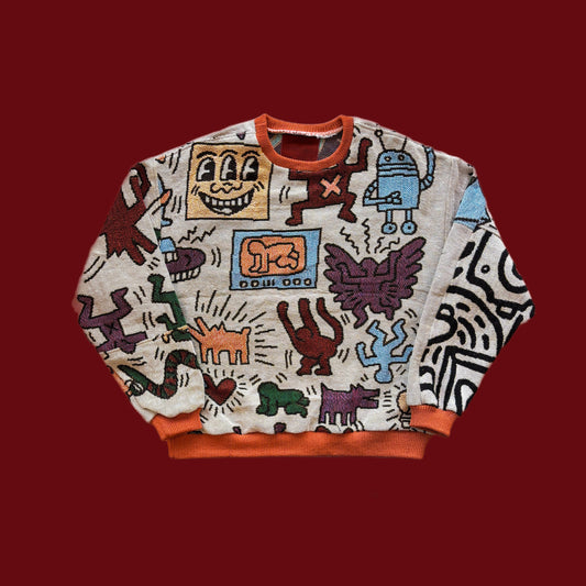 Keith Haring Tapestry Sweatshirt SIZE M