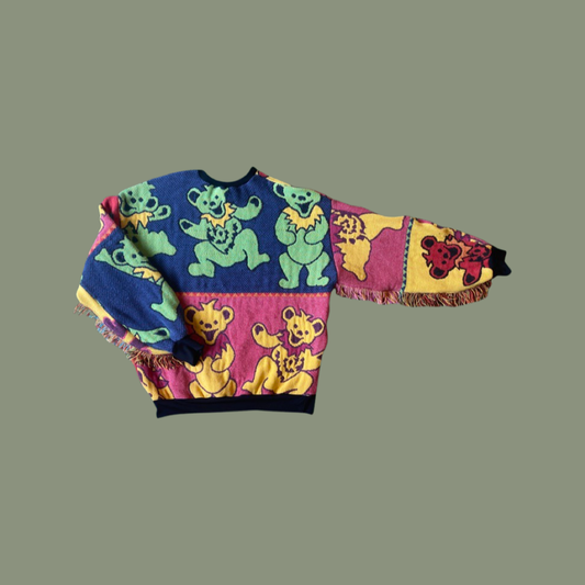 Grateful Dead Bear Tapestry Sweatshirt (custom sizing)
