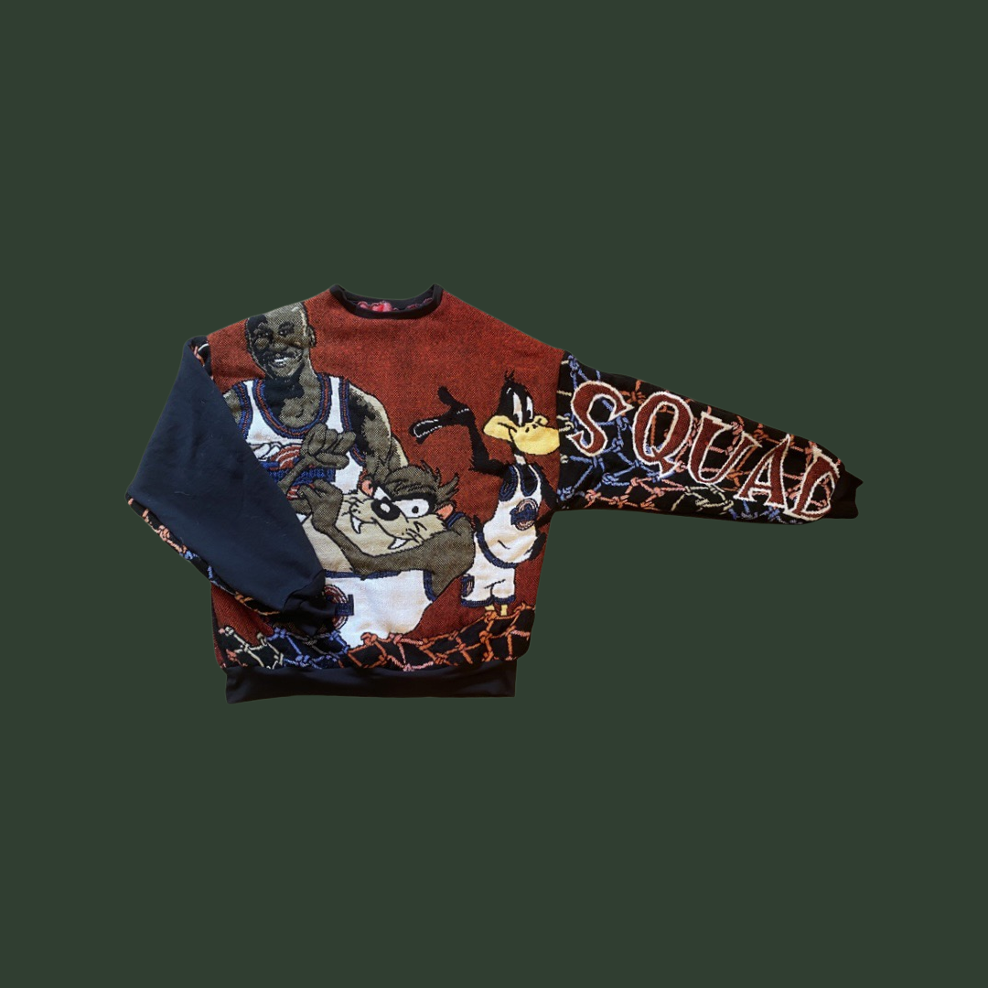 Tune Squad Tapestry Sweatshirt (no fringe) MENS L