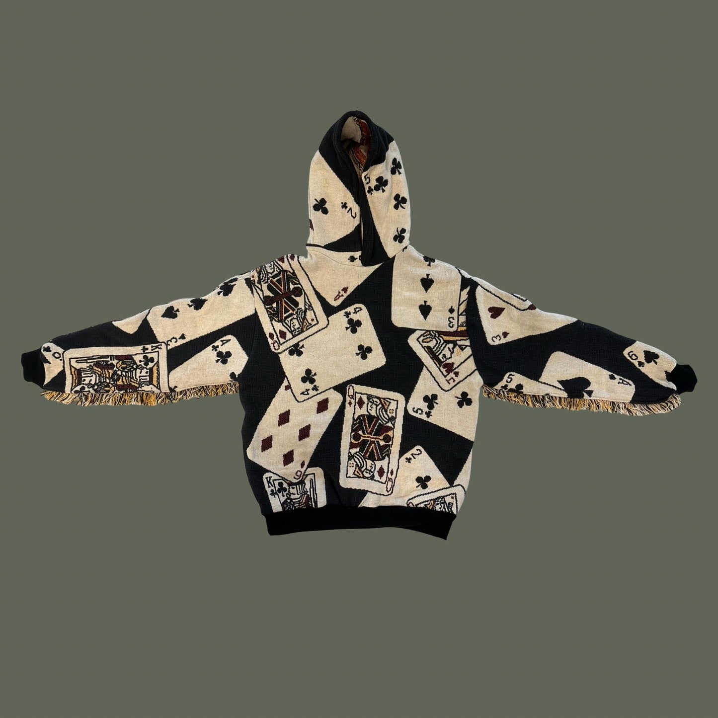 Playing Cards Tapestry Sweatshirt SIZE L