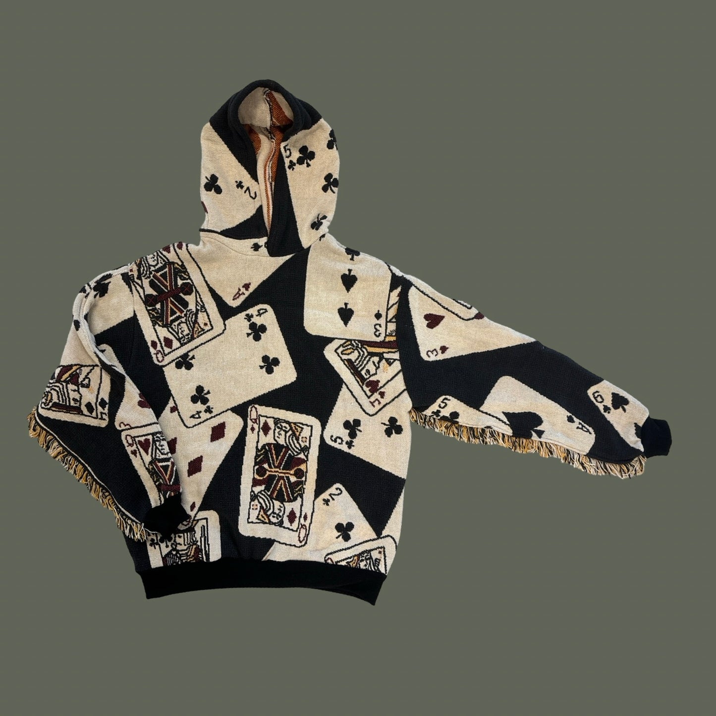Playing Cards Tapestry Sweatshirt SIZE L