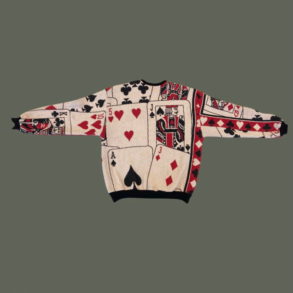 Playing Cards Tapestry Sweatshirt Size L