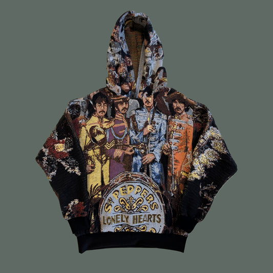 Sgt. Peppers Lonely Hearts Club Tapestry Hoodie SIZE M/L