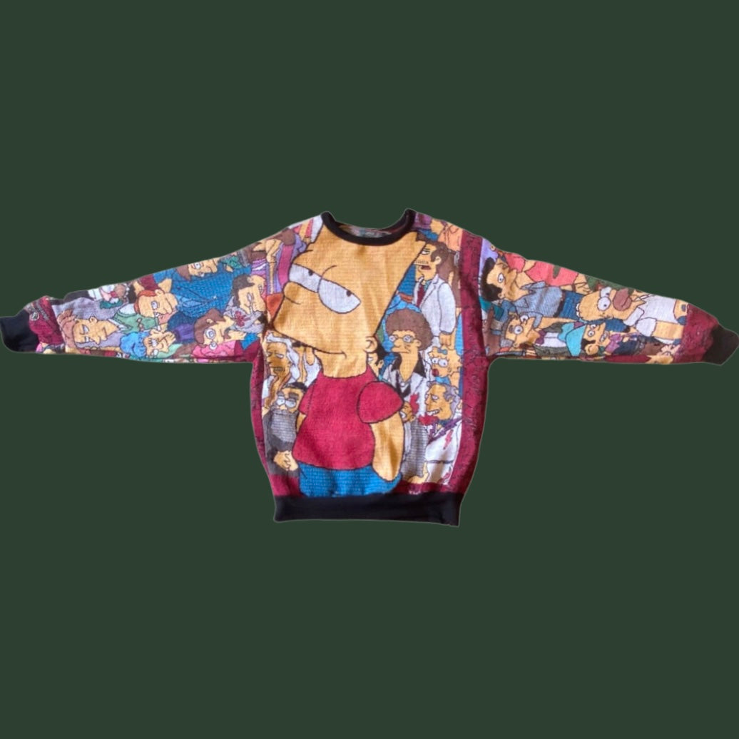 Simpsons Tapestry Sweatshirt SIZE M