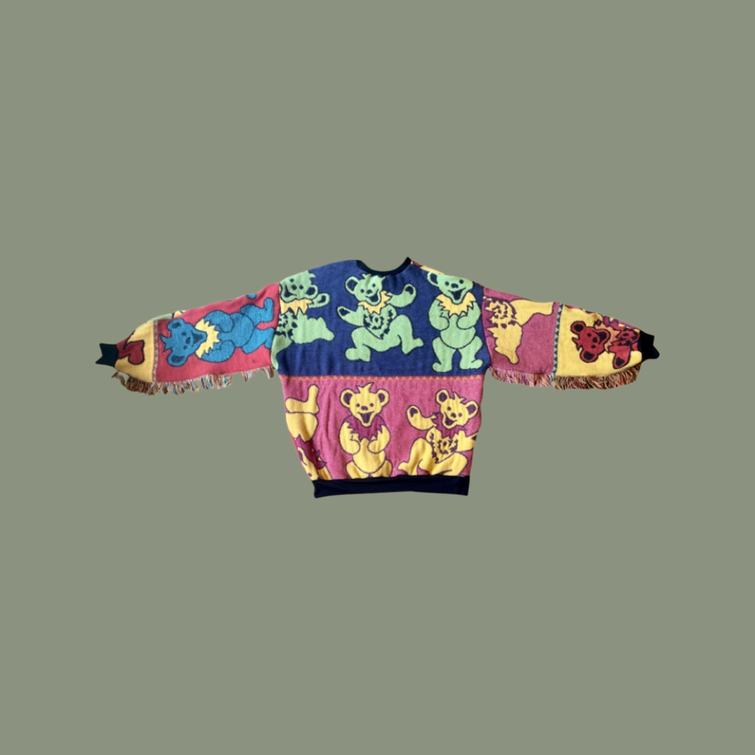 Grateful Dead Bear Tapestry Sweatshirt (custom sizing)