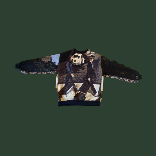 Beatles Tapestry Sweatshirt (with fringe) CUSTOM SIZING