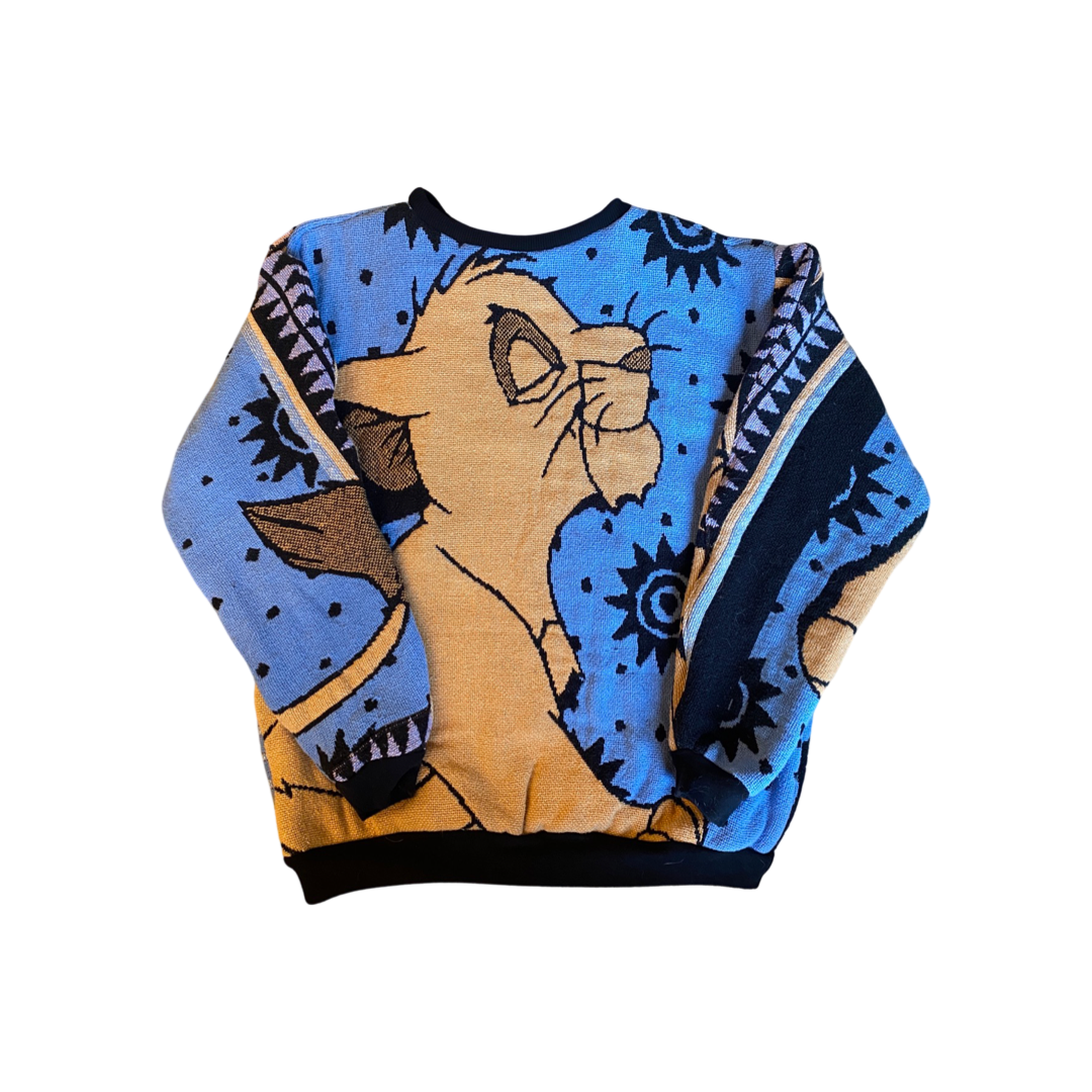 Lion King Tapestry Sweatshirt SIZE MEDIUM (no fringe)