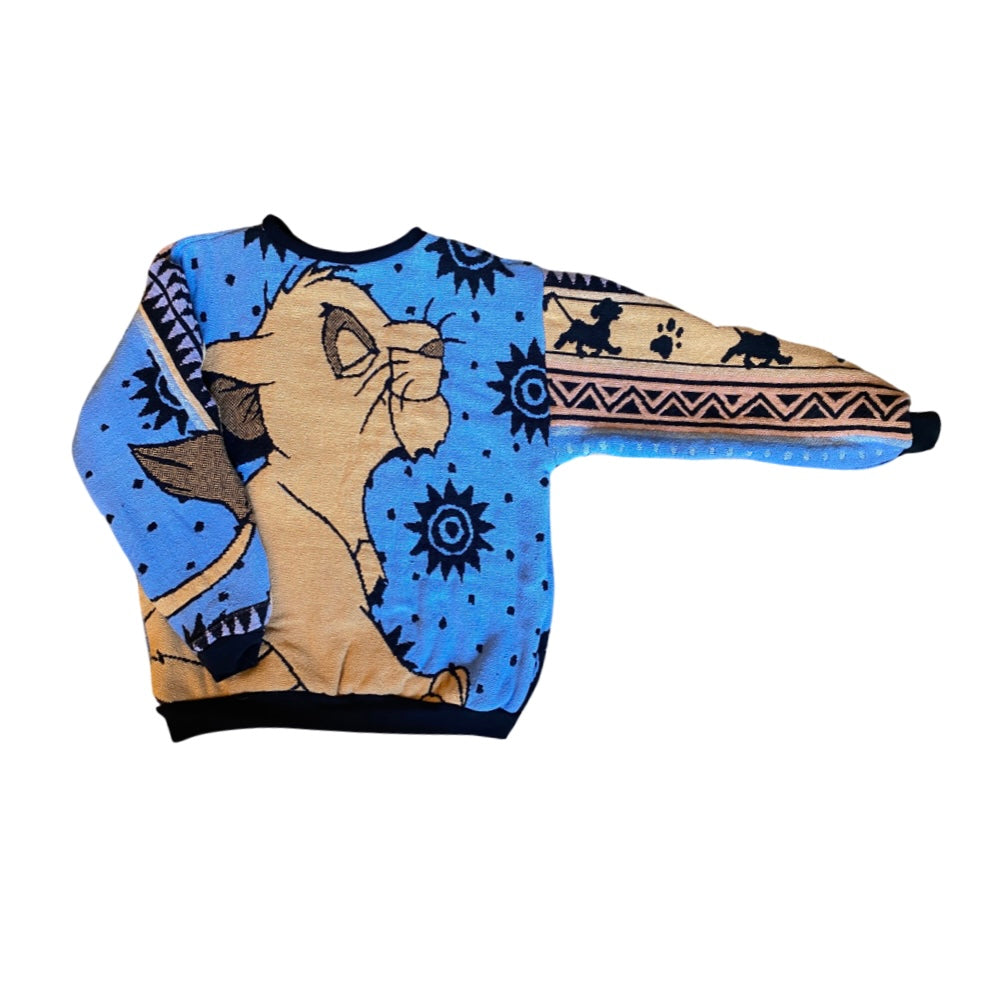 Lion King Tapestry Sweatshirt SIZE MEDIUM (no fringe)