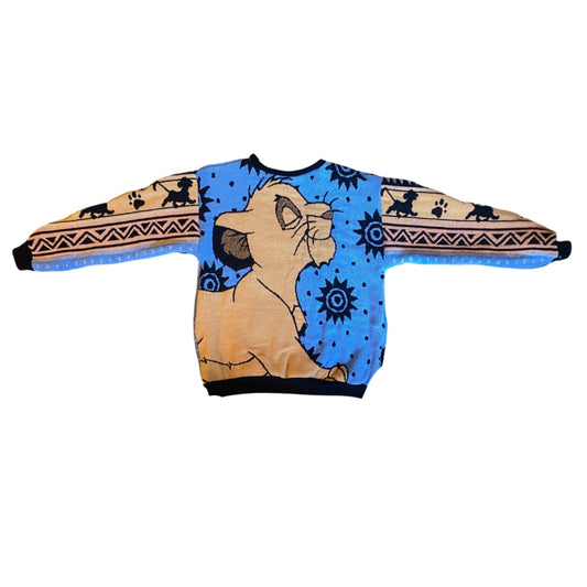 Lion King Tapestry Sweatshirt SIZE MEDIUM (no fringe)
