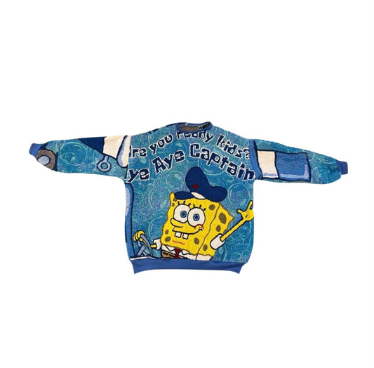 Spongebob Tapestry Sweatshirt (no fringe) SIZE M/L
