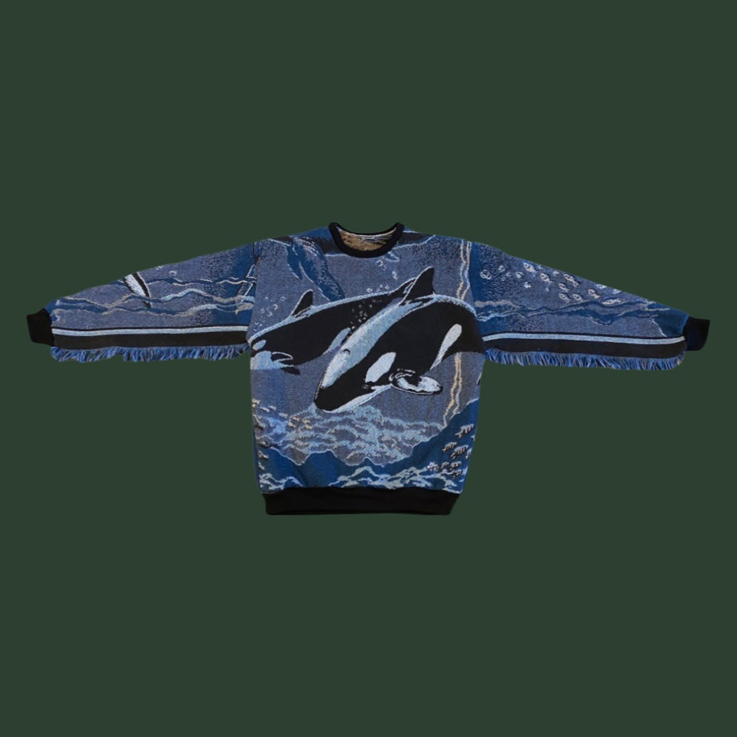 Sea Life Tapestry Sweatshirt SIZE LARGE