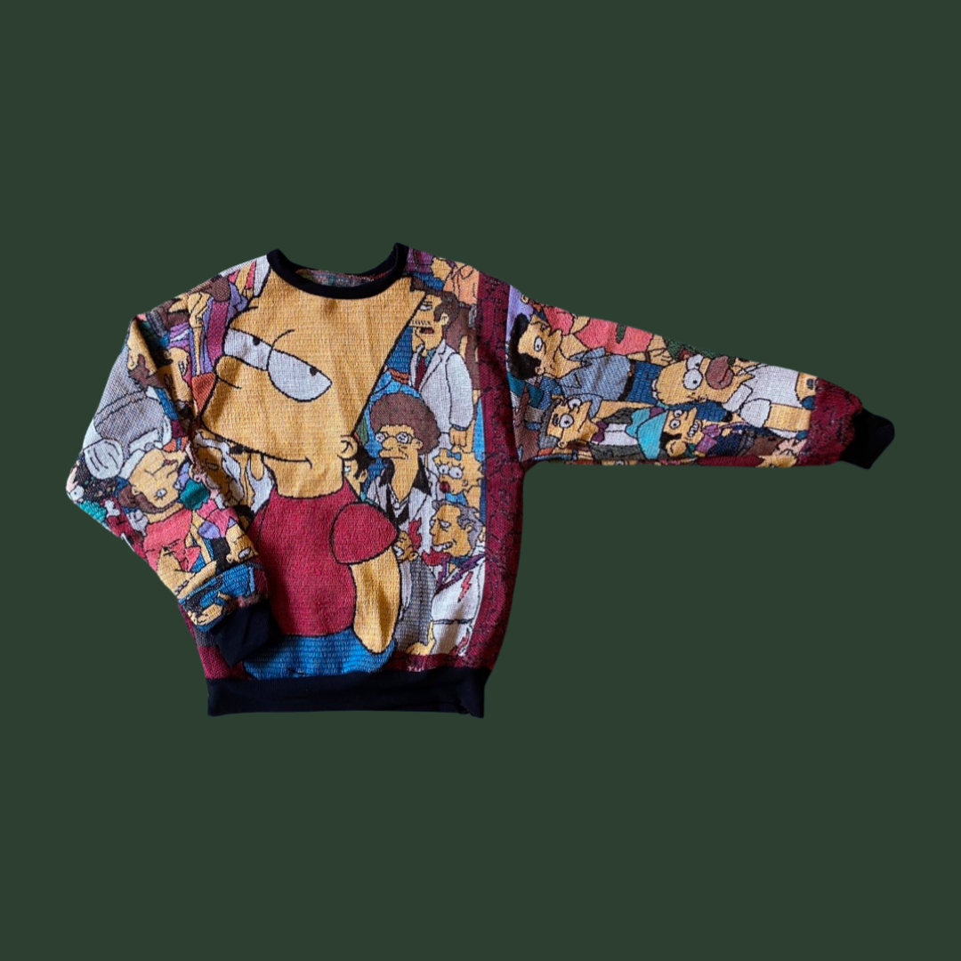 Simpsons Tapestry Sweatshirt SIZE M