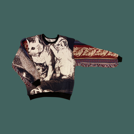 Cats Tapestry Sweatshirt SIZE M/L